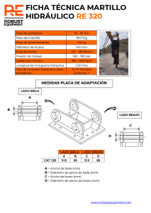 Martillo Hidráulico para Excavadora RE320 - Imagen 2