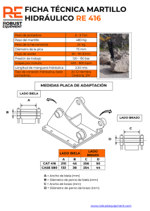 Martillo Hidráulico para Retroexcavadora RE416 - Imagen 2